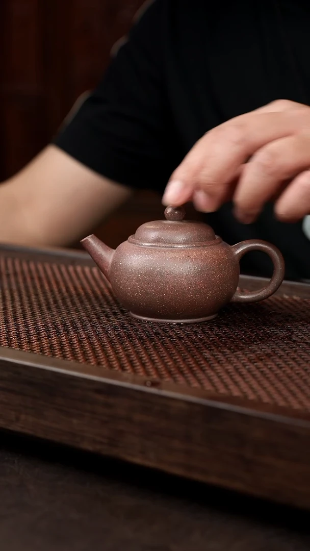 茶壶紫砂6-2圆珠{红}