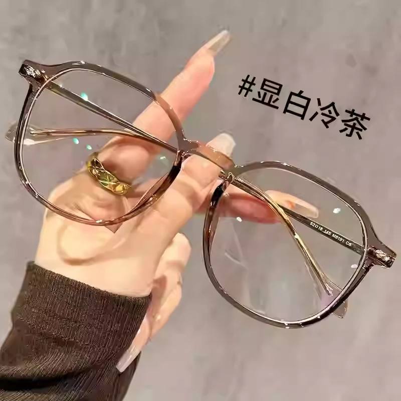 超轻防蓝光优雅老花镜高档简约纯钛树脂镜片减龄时尚