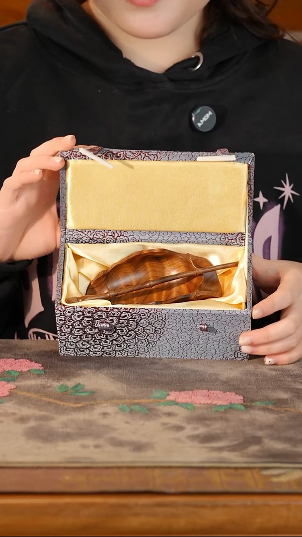 金丝楠乌木竹节茶则