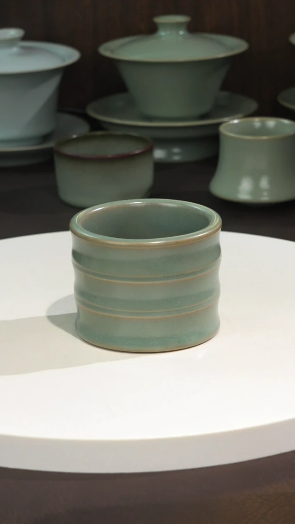 宣宝汝瓷原矿原釉手工作品瑕疵