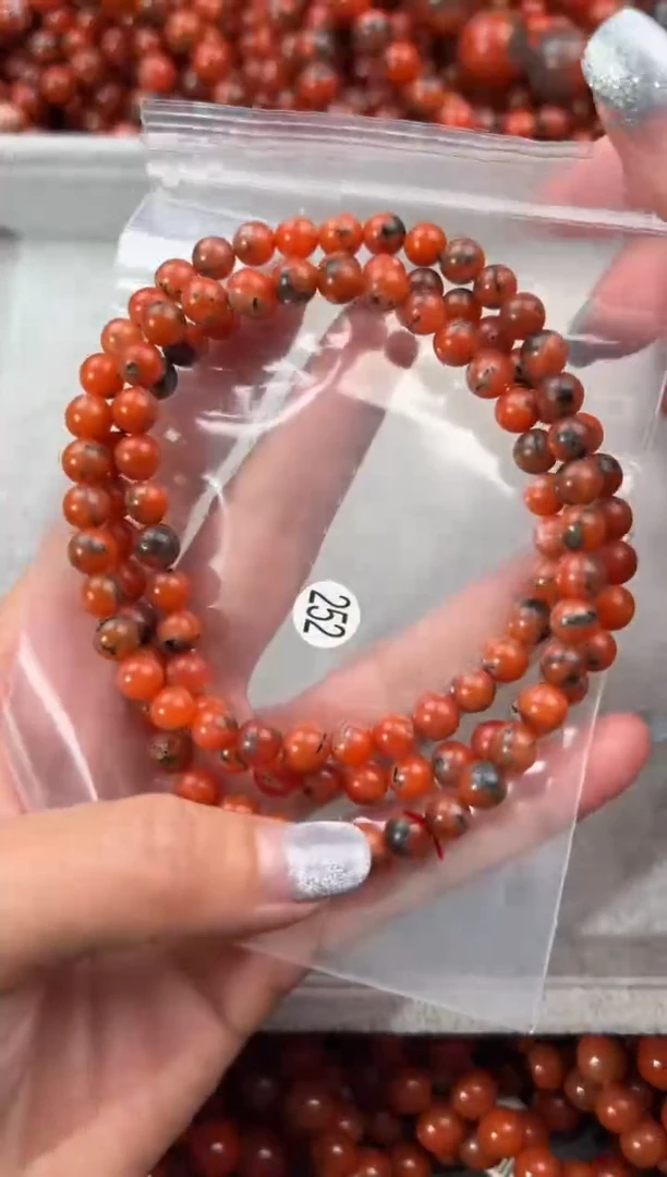 未镶嵌手串南红玛瑙梨***༽6+