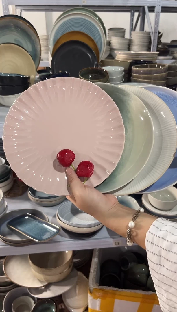 陶瓷外贸尾货瑕疵满20包邮X4 小盘组合