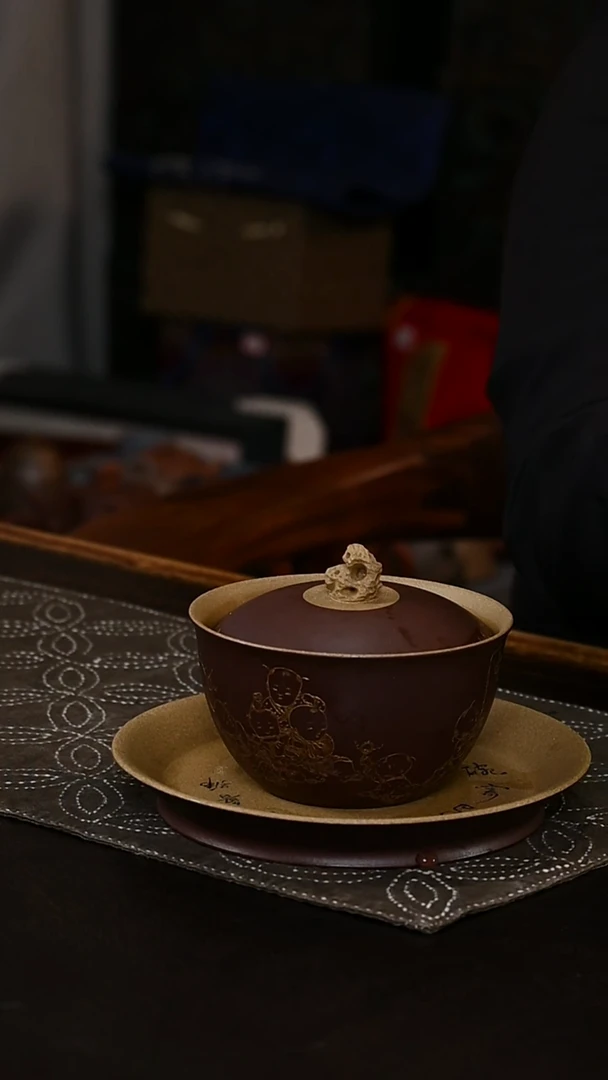 【闪购商品】紫砂茶壶三才盖碗