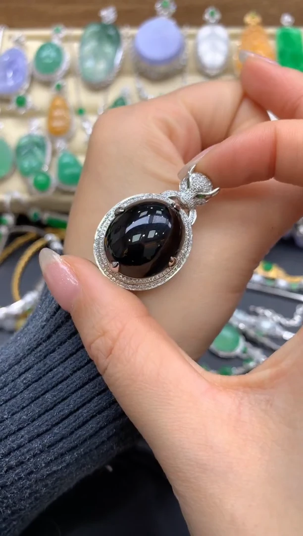 【闪购商品】翡翠颈饰18K金镶嵌187-中国好珍宝