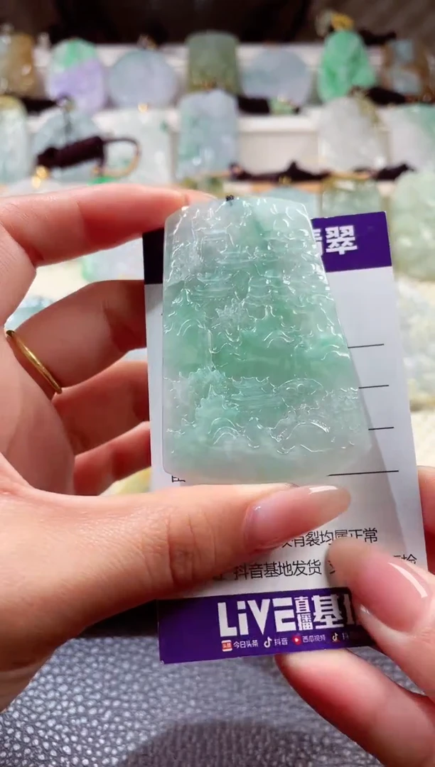 翡翠未镶嵌颈饰0000012345