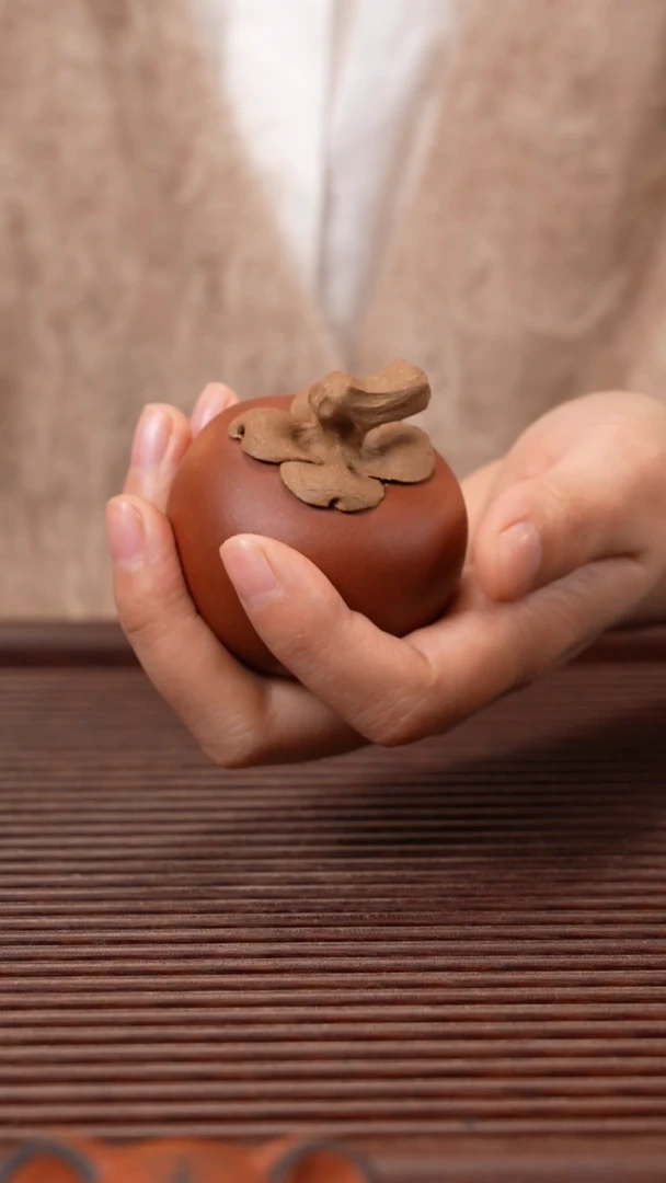 【闪购商品】紫砂茶宠柿子（暇）