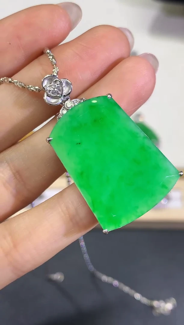 【闪购商品】翡翠颈饰18K金镶嵌团购30