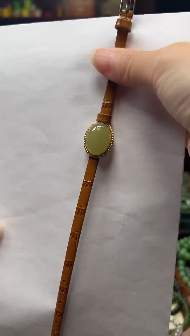 银S925镶嵌手链和田玉手链