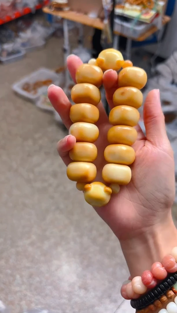 吊坠菩提根/象牙果炭烤豆腐双排单圈