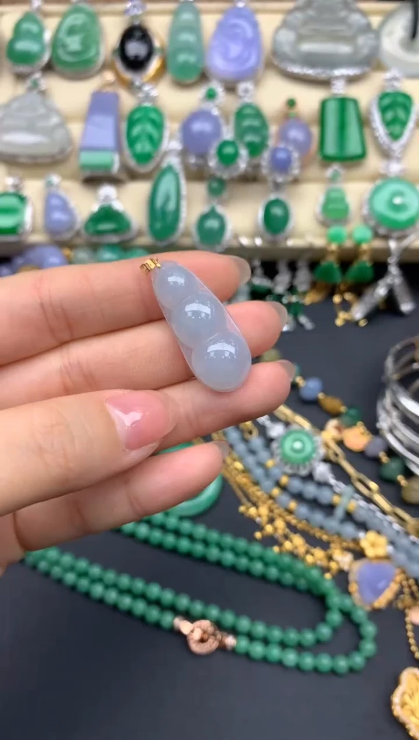 【闪购商品】翡翠颈饰18K金镶嵌59-中国好珍宝