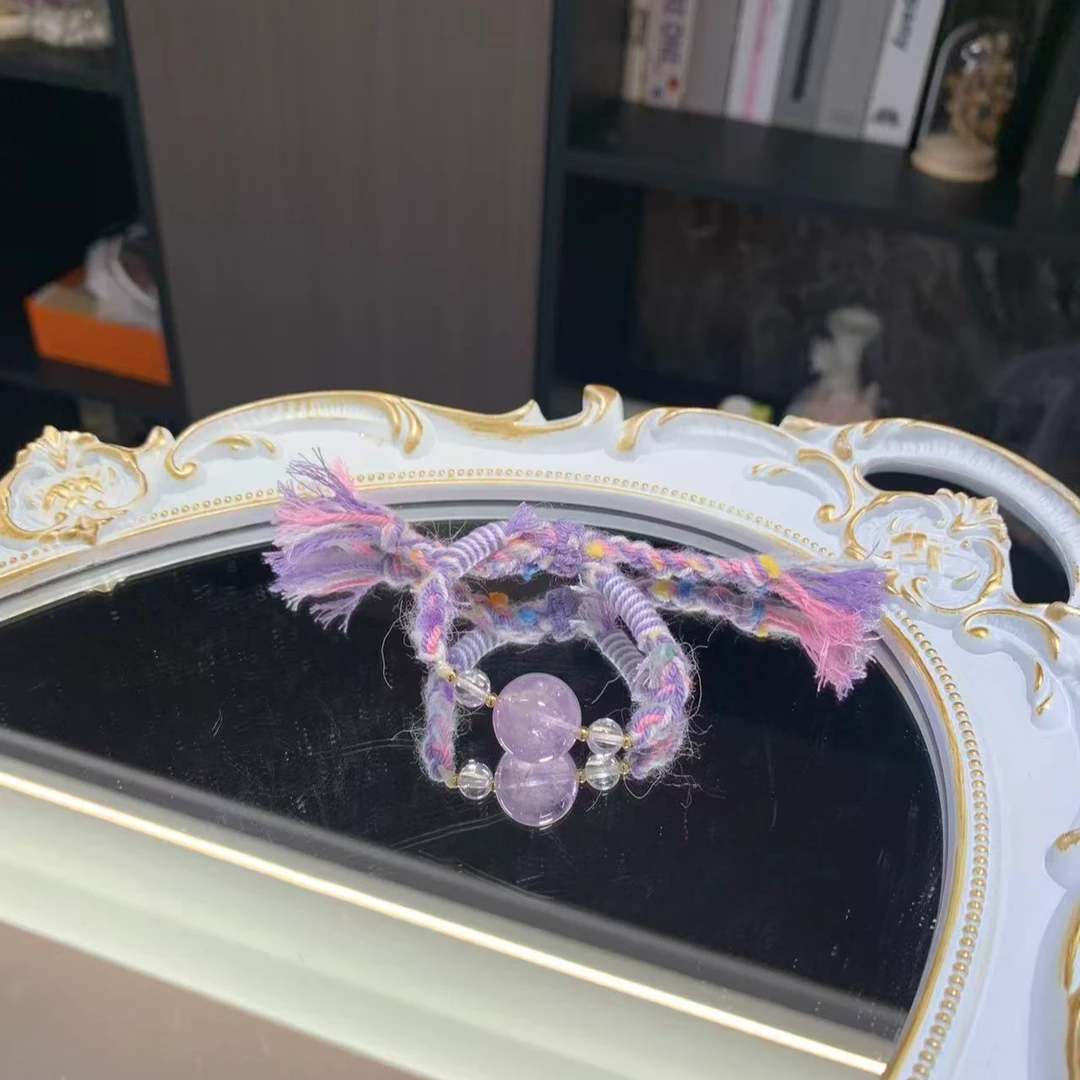 薰衣草紫水晶单珠氛围感手绳多样性发其一