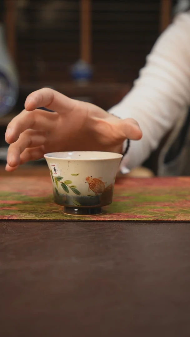 杯景德镇陶瓷杯碗柴烧多人