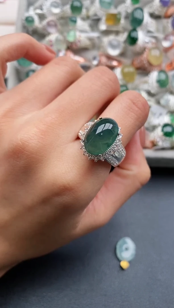 未镶嵌戒指翡翠缅甸天然A货翡翠333   8-