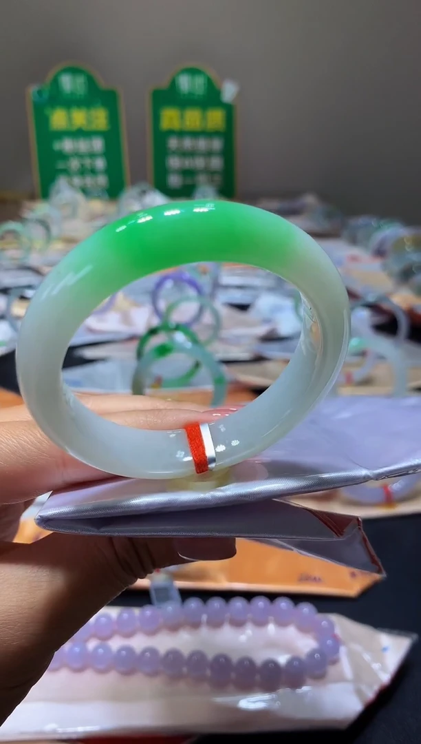 未镶嵌手镯翡翠k48天然A货缅甸翡翠53.1