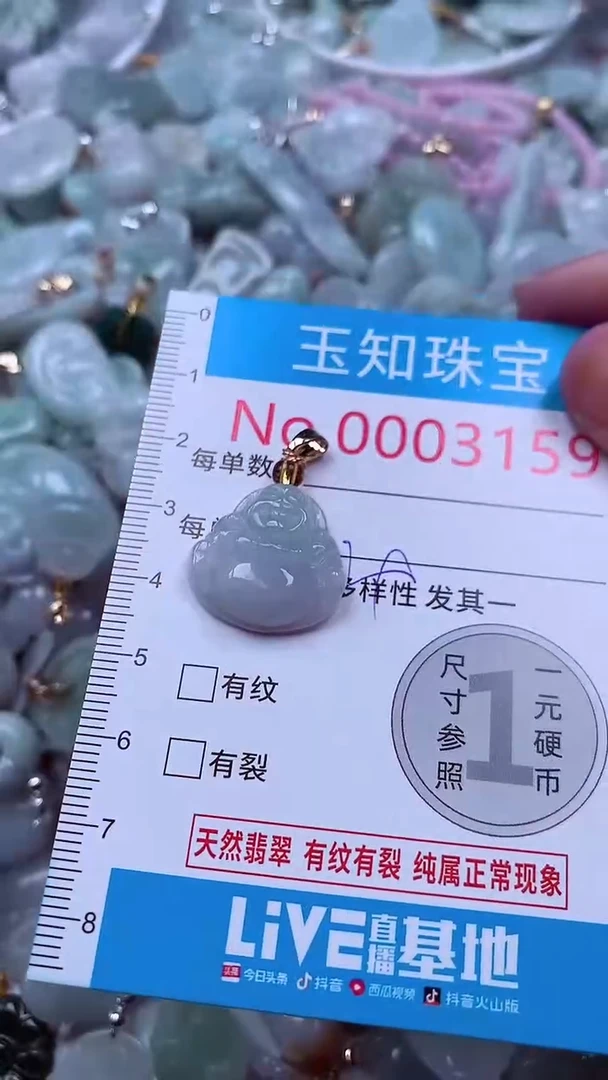 吊坠(不含链)未镶嵌翡翠3159
