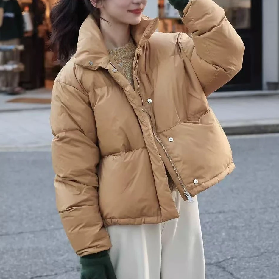 【苏兰文】韩版加厚立领短款面包服外套-FC643-YR