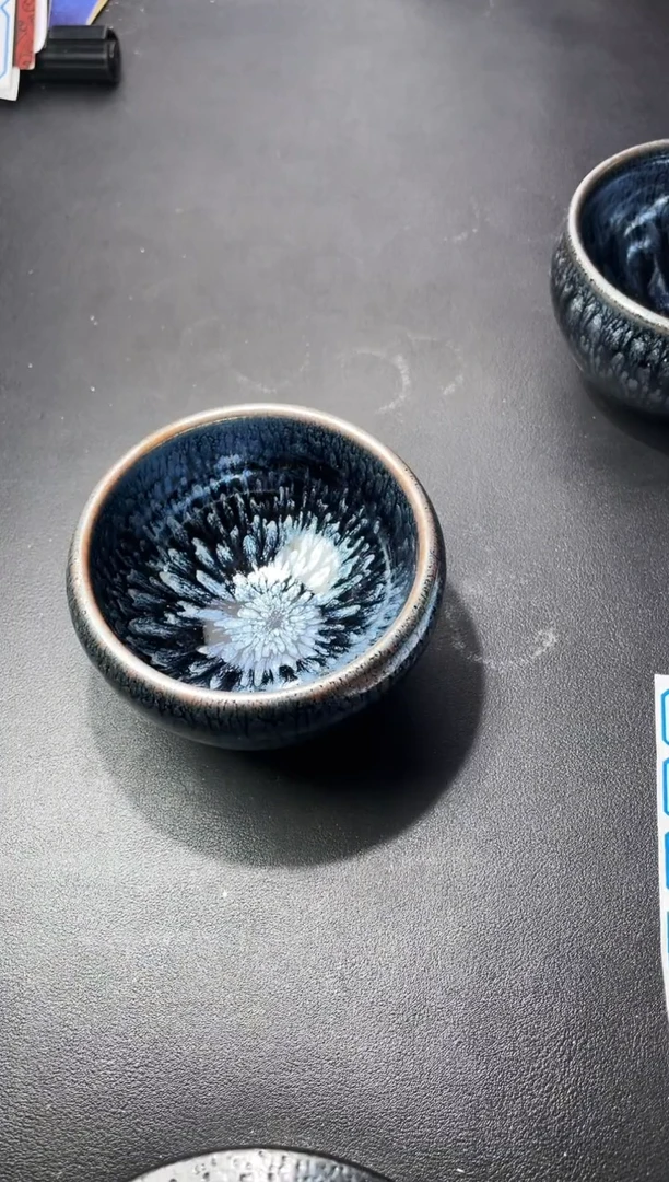 茶盏269叶紫建盏叶紫