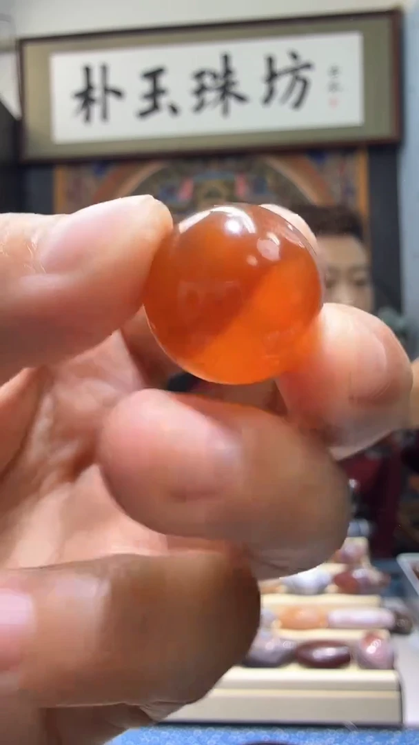 【闪购商品】玛瑙/玉髓颈饰未镶嵌圆珠19*19