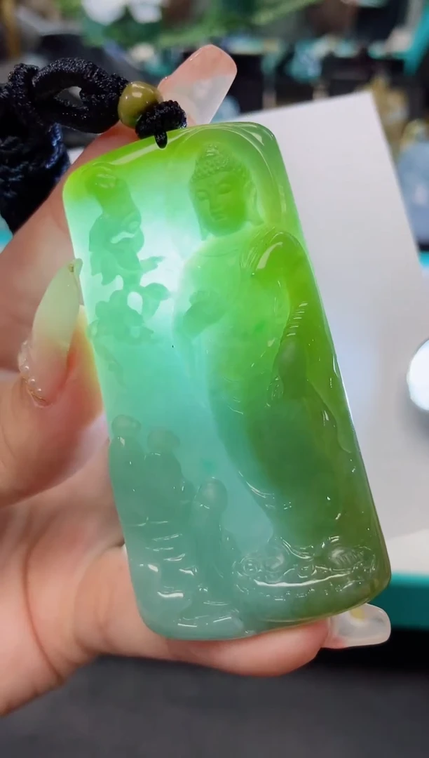 颈饰未镶嵌翡翠缅甸天然翡翠