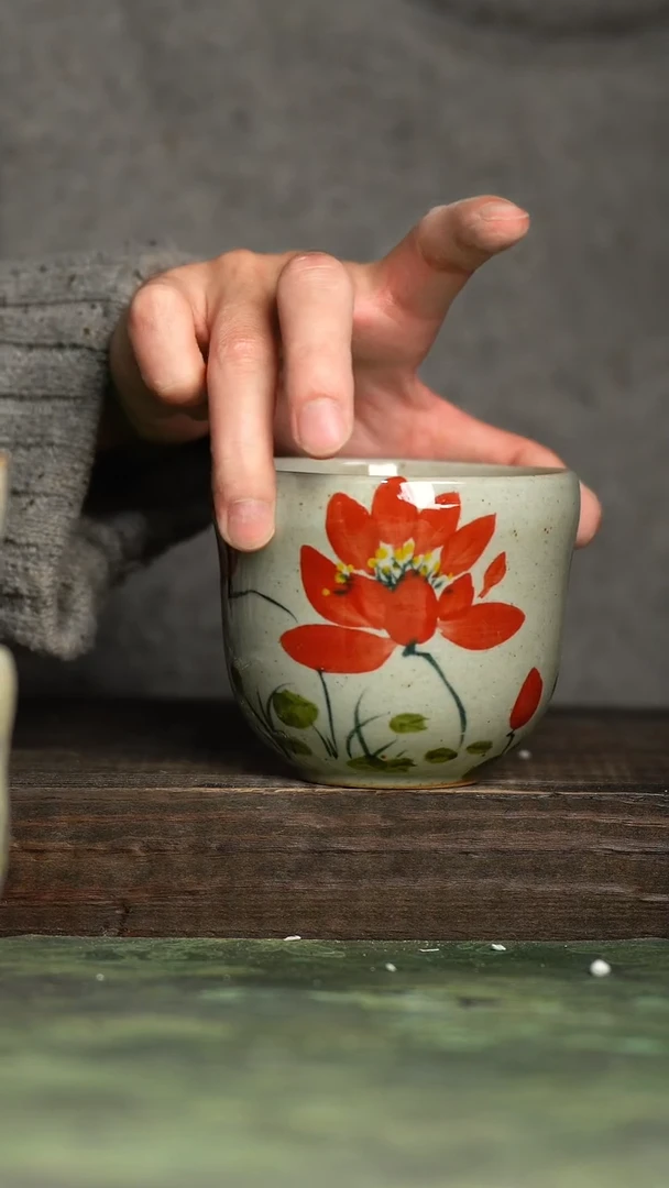【闪购商品】杯青诗手工手绘瓷器