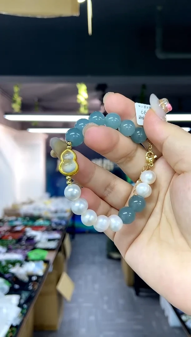 未镶嵌手链翡翠多样性发其一颜色微差