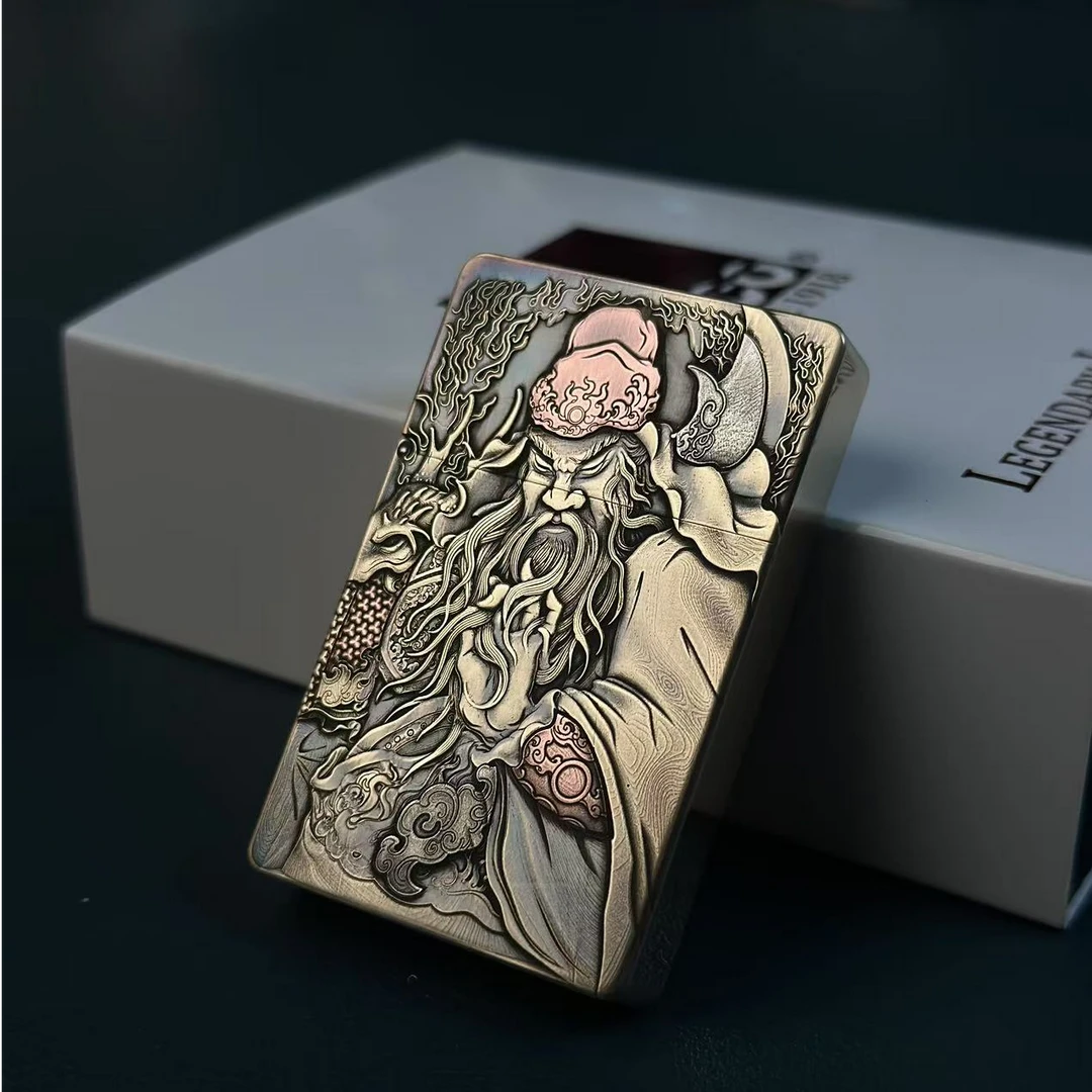 IMCO紫铜镶嵌 关公3500 打火机