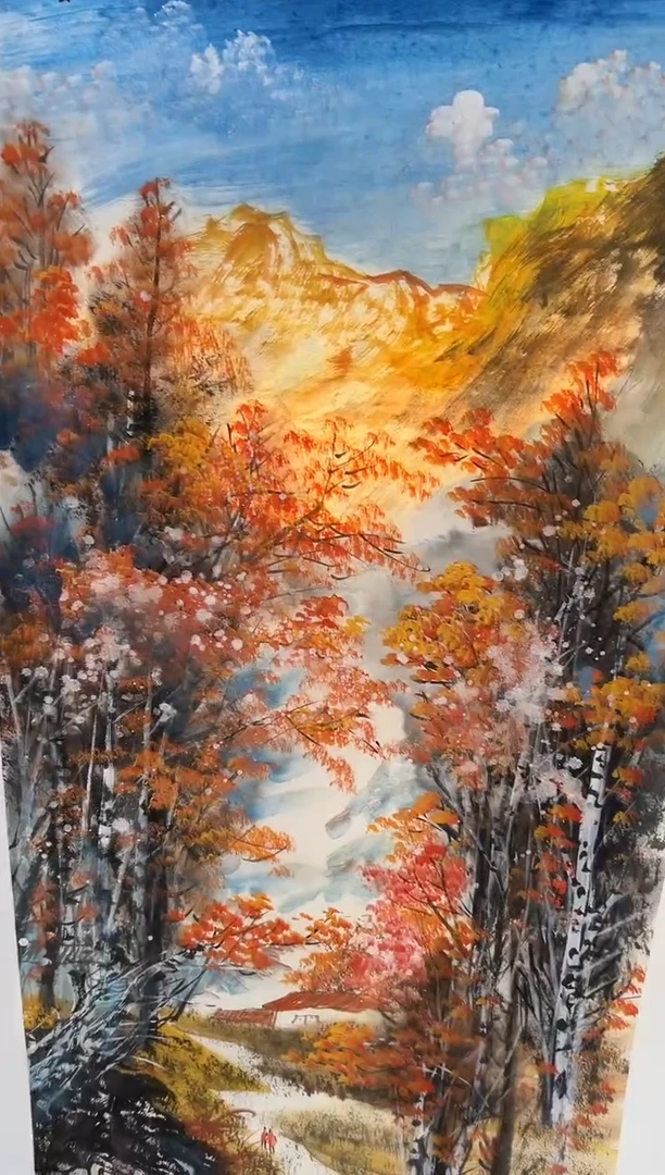 国画刘立荣亲笔绘画手绘作品D17