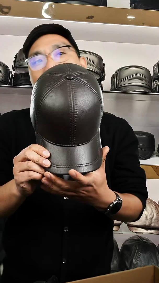 纯棉牛皮帽子001