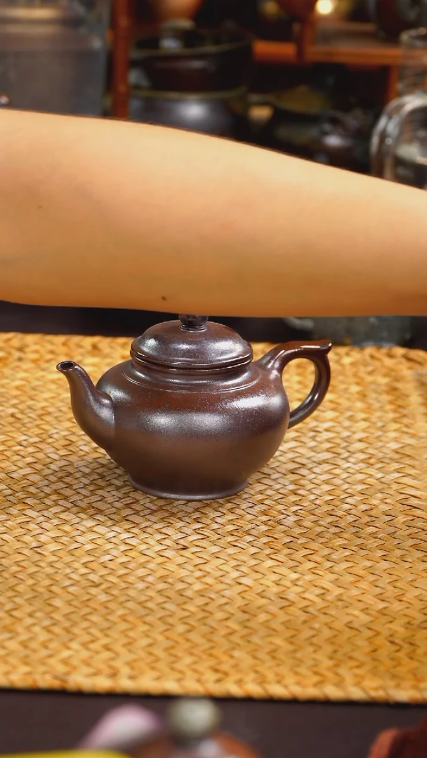 茶壶紫砂纯自然柴烧