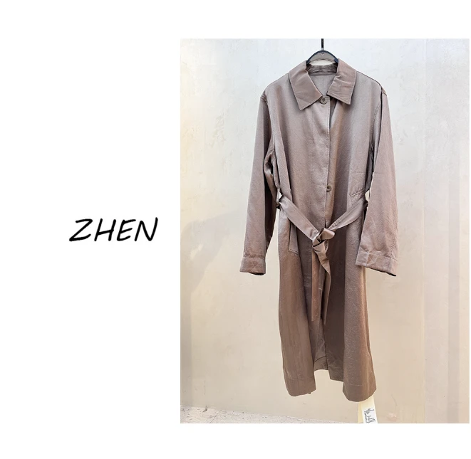 【ZHEN】25K00938 2025新款修身显瘦时尚气质小众设计师款连体睡衣