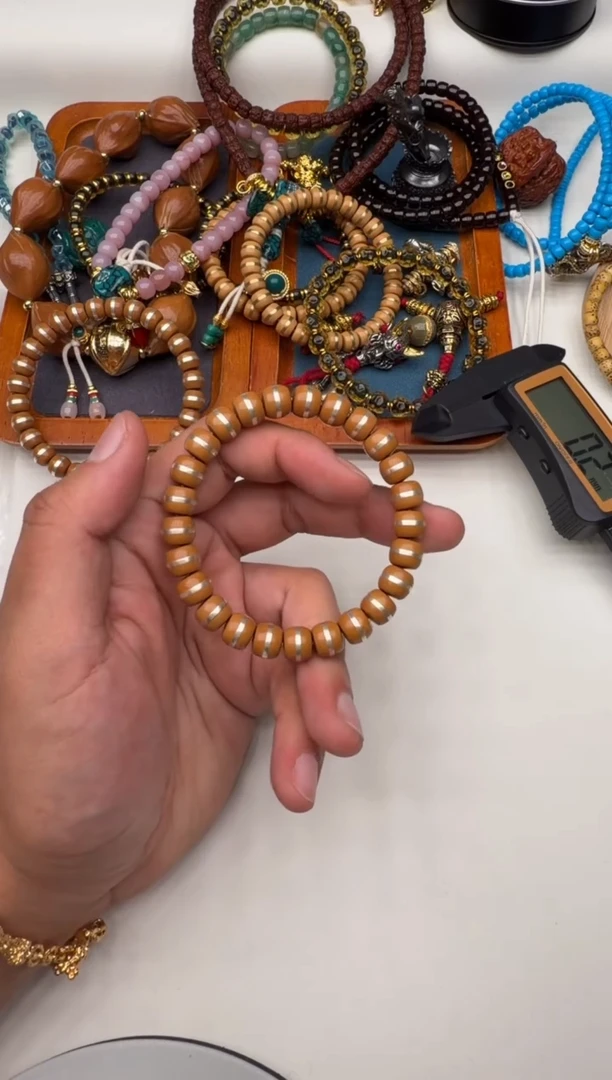 手串橄榄核核银9mm