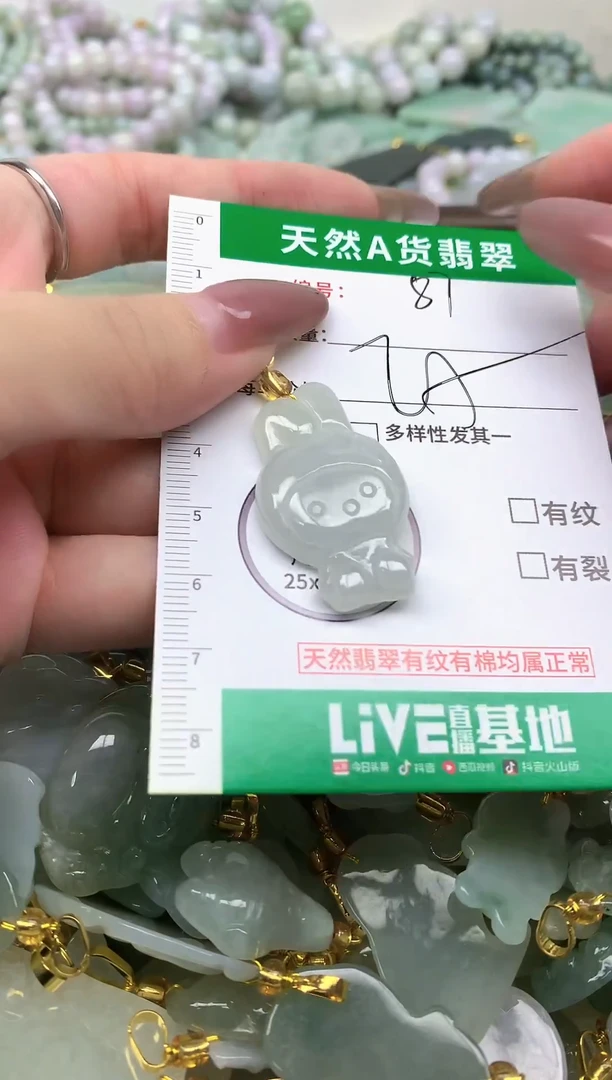 颈饰未镶嵌翡翠纯天然缅甸A货翡翠-87