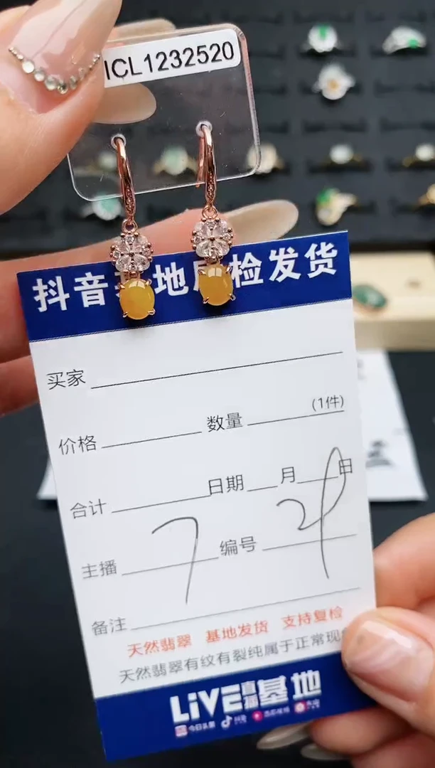 【闪购商品】翡翠耳饰银S925镶嵌............