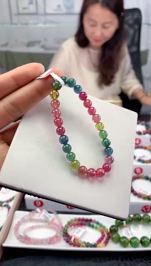 未镶嵌手串碧玺多样性发一条