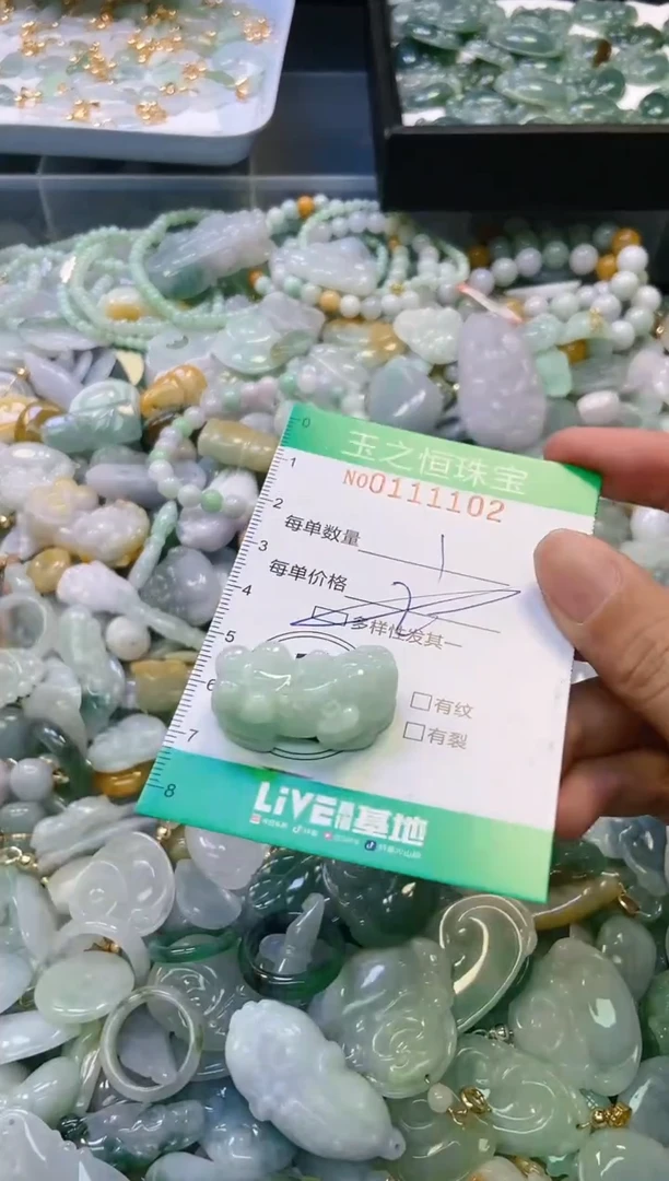 翡翠未镶嵌颈饰闪购011102多样性发其一