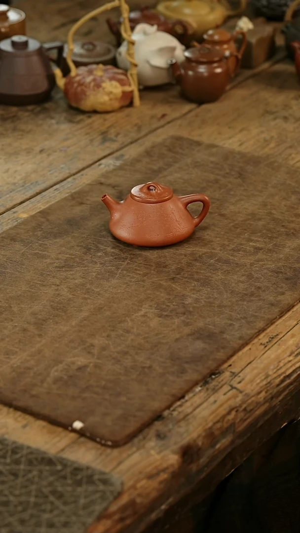 茶壶紫砂子冶石瓢100cc