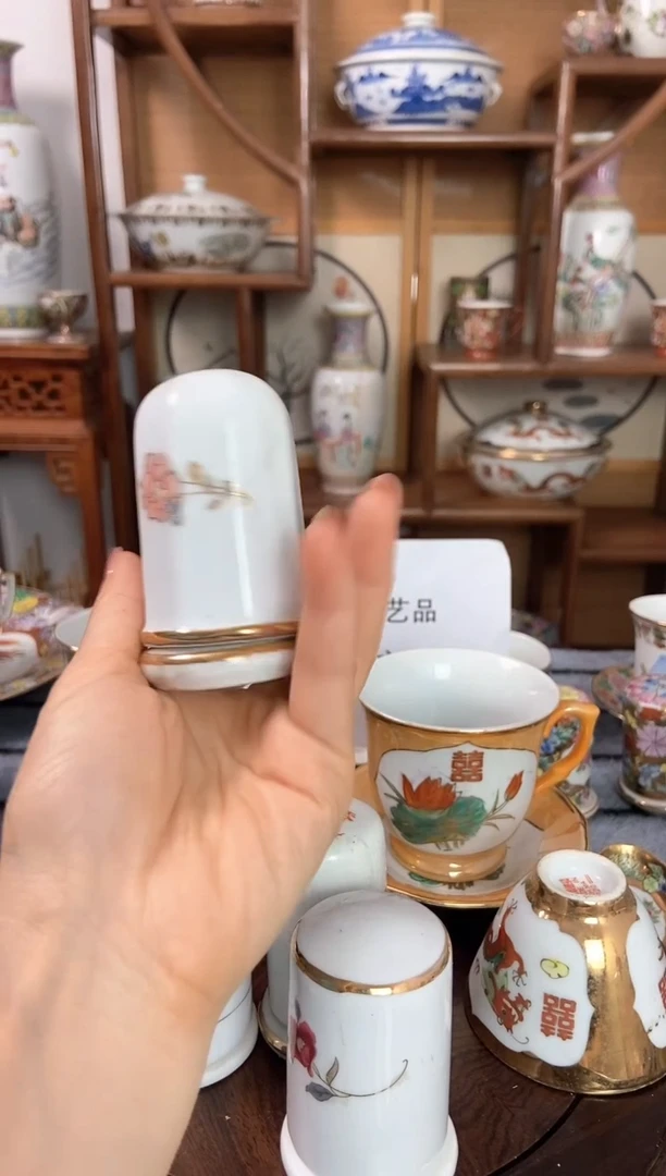 瓷片微瑕景德镇窑厂瓷摆件单件