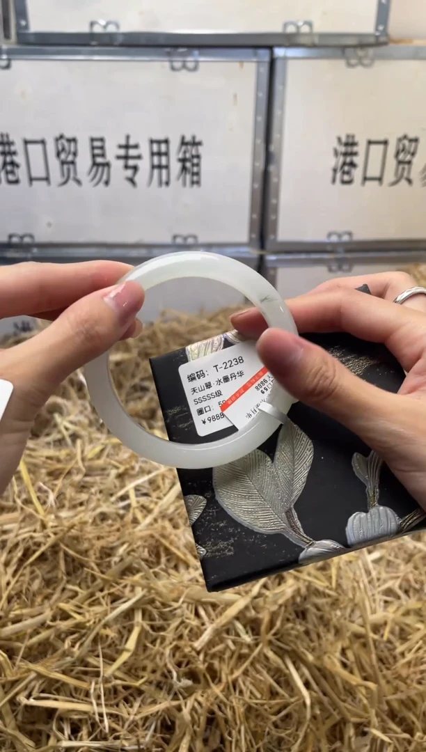 未镶嵌手镯石英质玉T2238