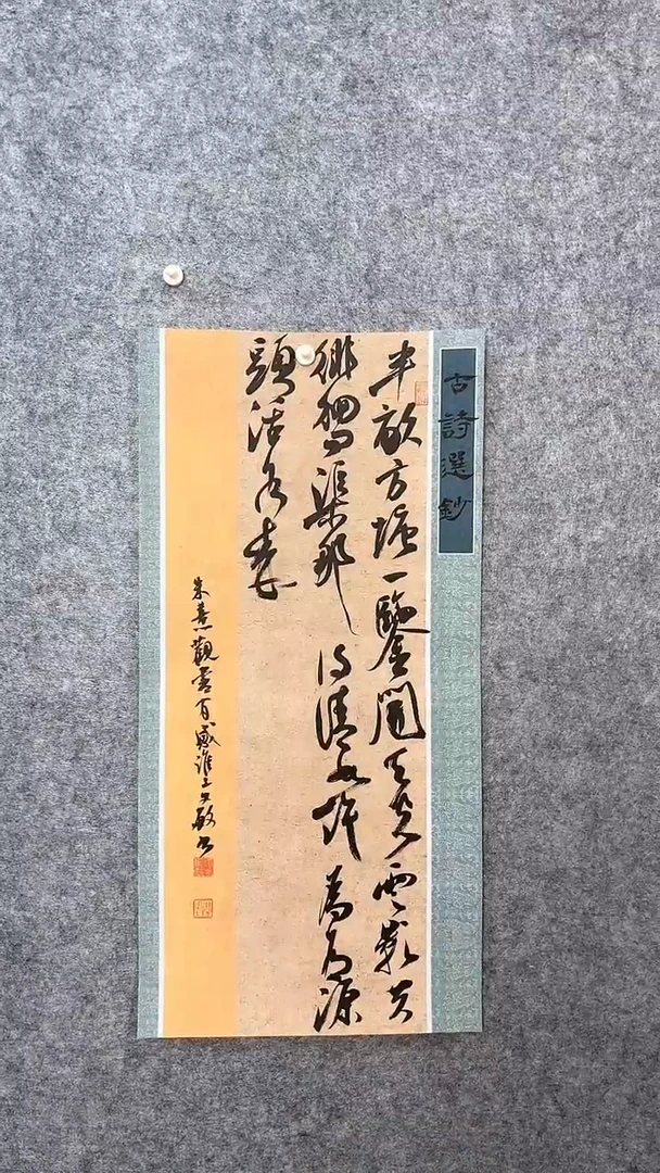 【闪购商品】书法张文敏69*34古诗选抄