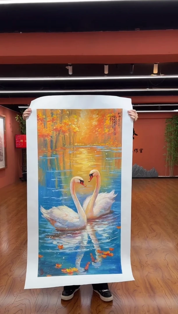 国画孙桂国老师作品现场4-53