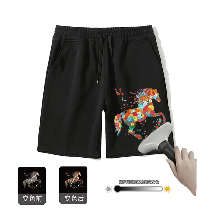 温变小马-短裤男士运动百搭情侣夏季宽松潮流
