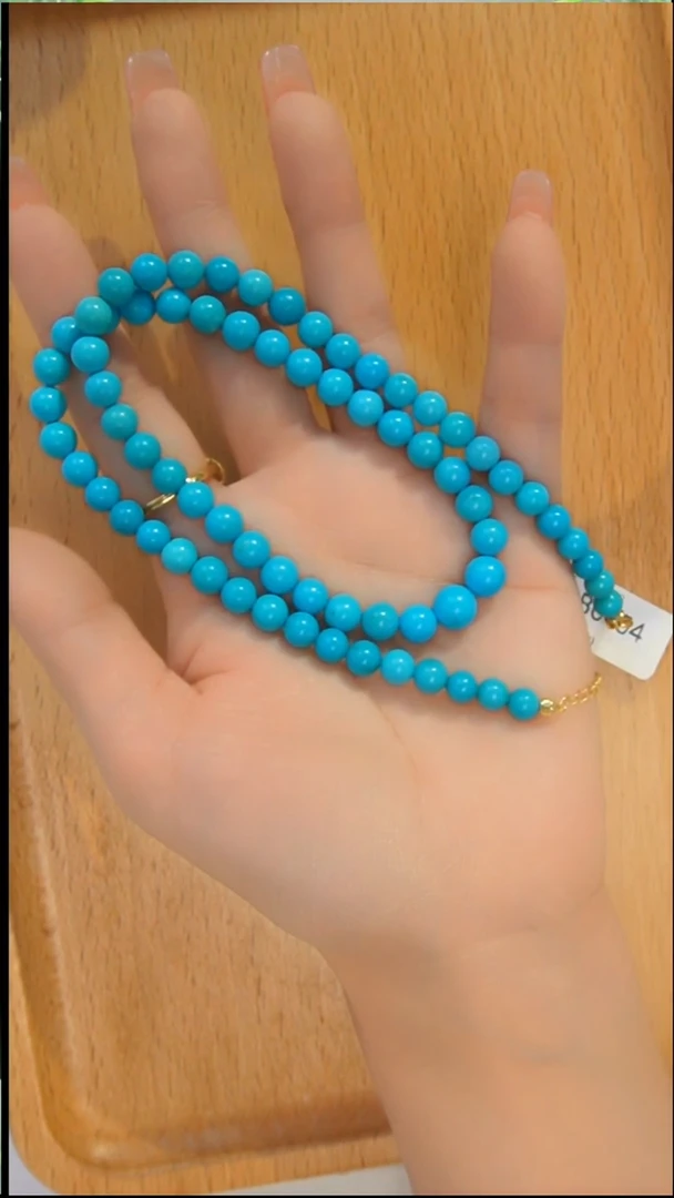 银S925镶嵌绿松石项链5-8发货一件