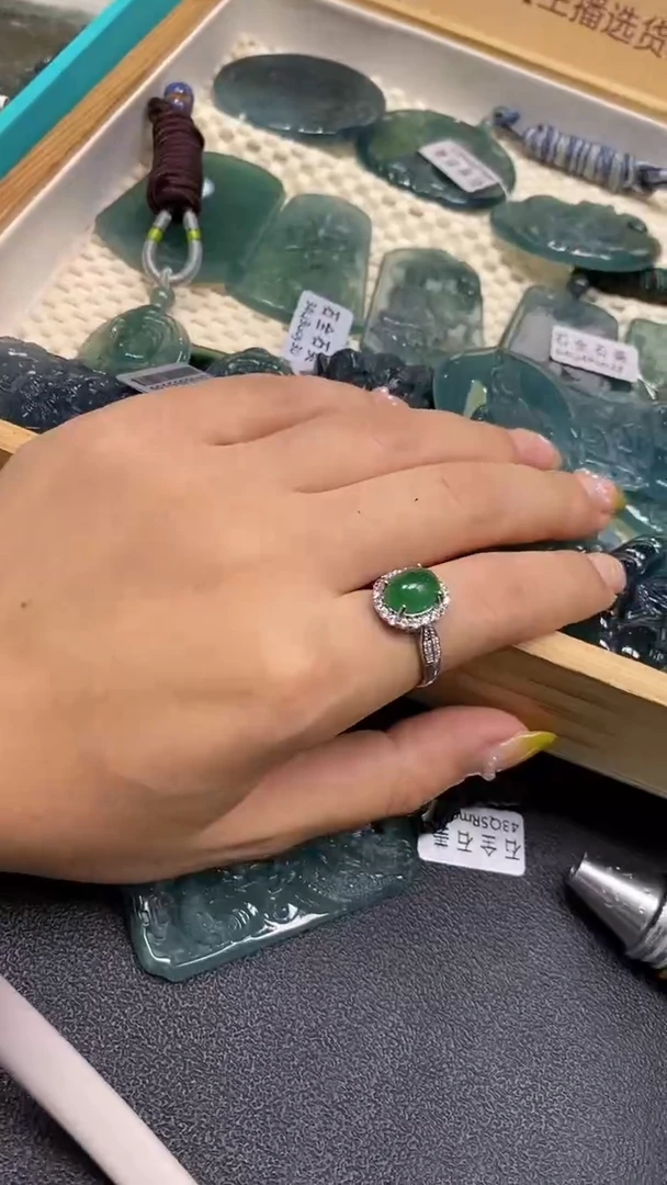 翡翠未镶嵌颈饰********2