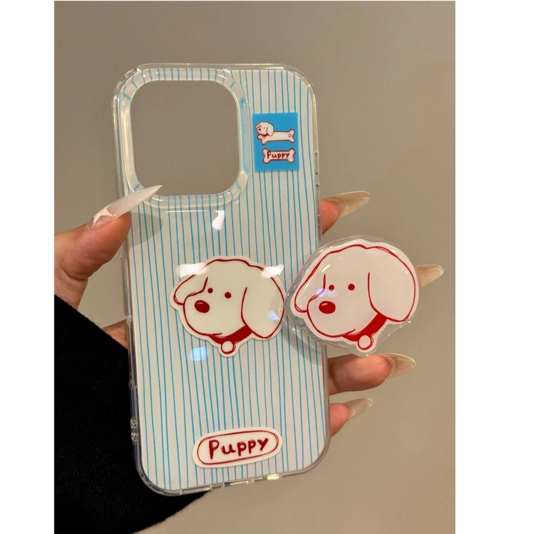 小狗头像适用苹果16Pro手机壳iPhone/华为/OPPO/小米/一加软防摔