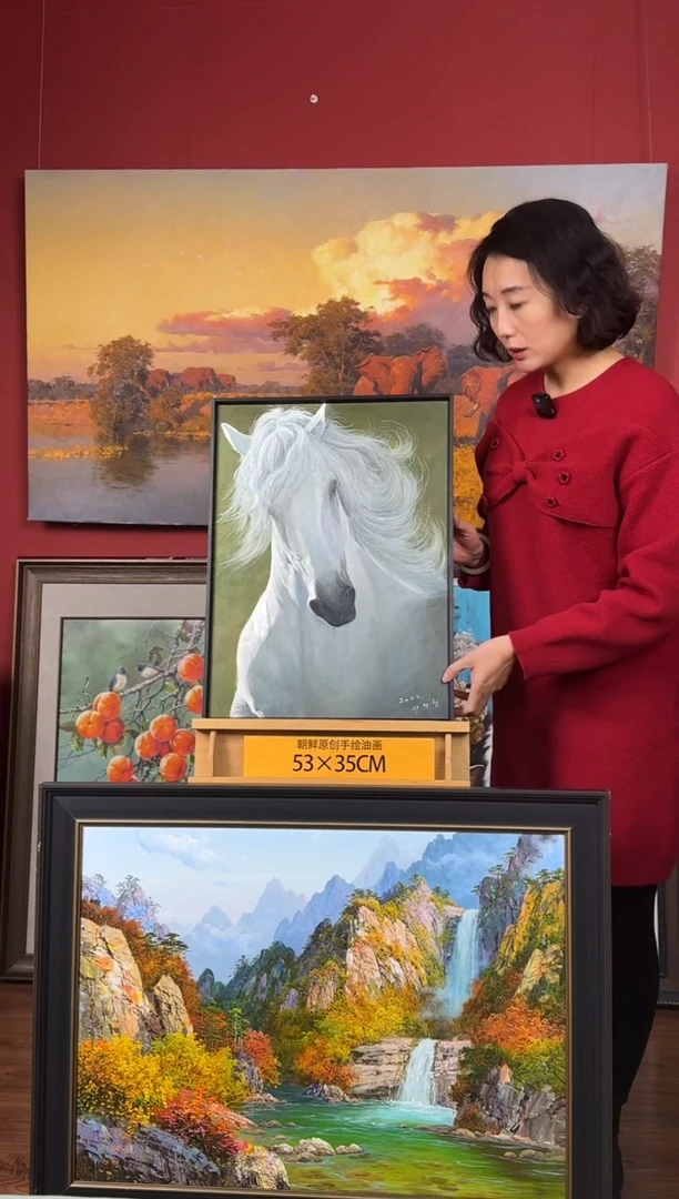 油画【1号】约53*35cm丨朝鲜原创纯手绘孤品油画丨顺丰包邮