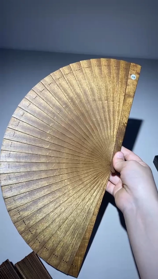 金丝楠21cm金丝楠木小叶桢楠扇778