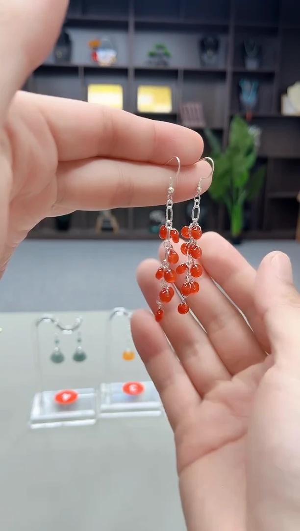 未镶嵌耳饰玛瑙/玉髓323000