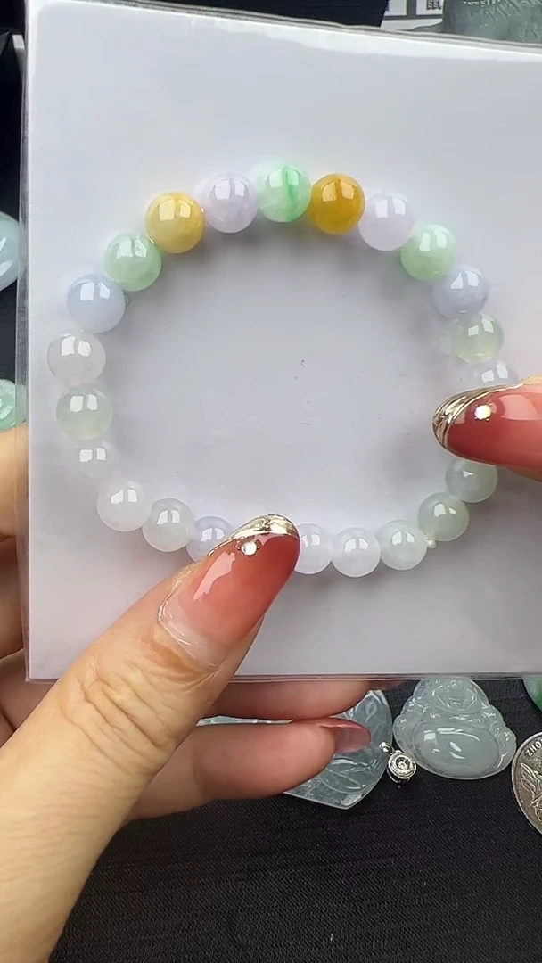 未镶嵌手串翡翠多宝手串