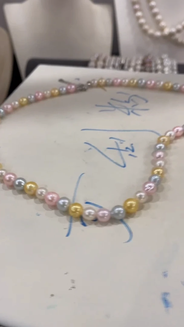 淡水珍珠未镶嵌项链1