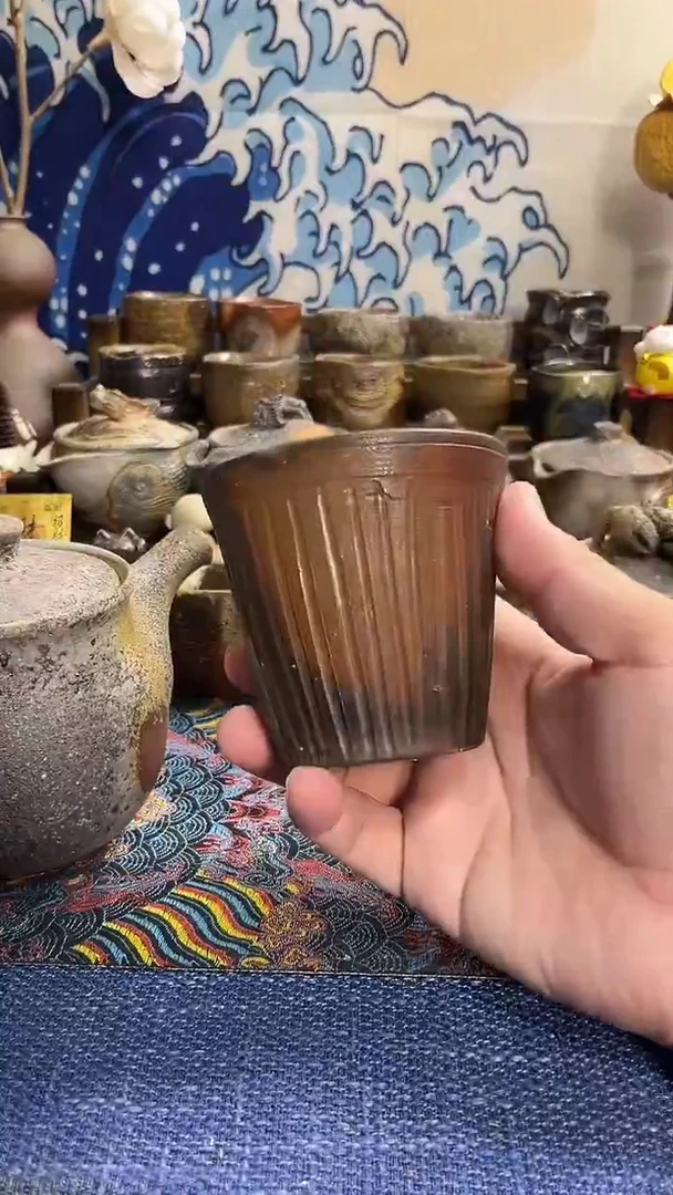 美基日式备前烧茶具茶周边